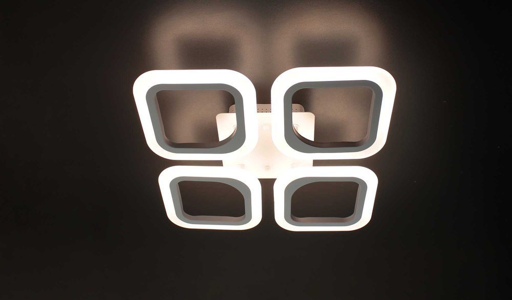 Led-060/4S без підсвічування основи 48Вт люстра смарт лед з пультом
