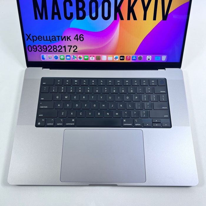 MacBook Pro 16 2021 M1 Max 64GB RAM 32GPU 512GB Space Gray Гарантія: 73 ...