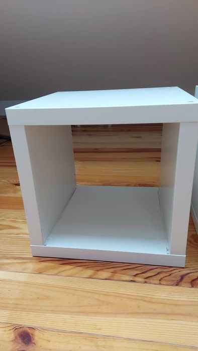 Três estantes (cubos) KALLAX, Ikea, branco, 42x41 cm