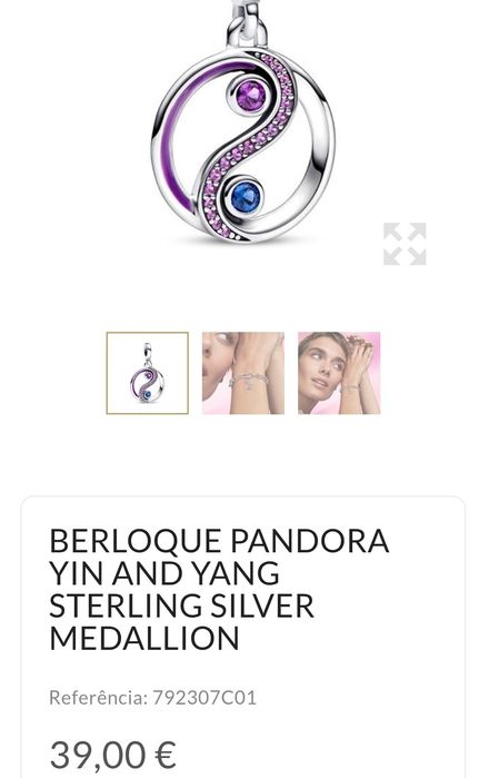 Pulseira  Pandora ME  em prata.
