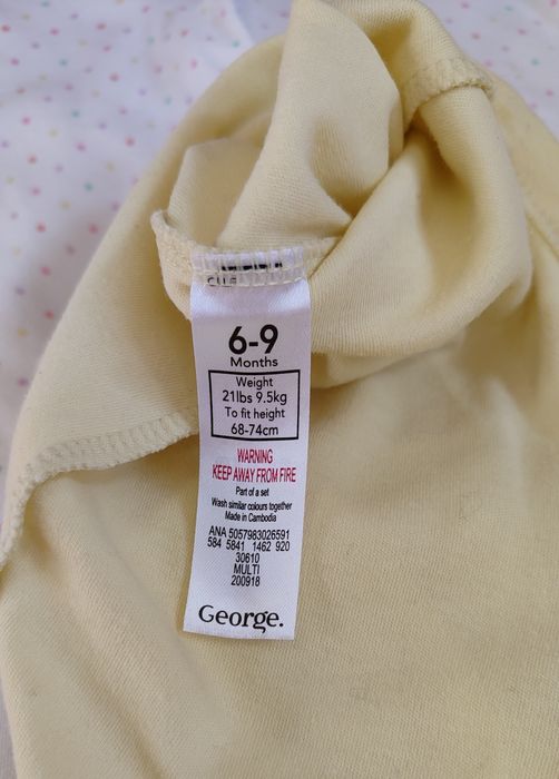 Набір чоловічки сліпи George 6-9 міс 68-74