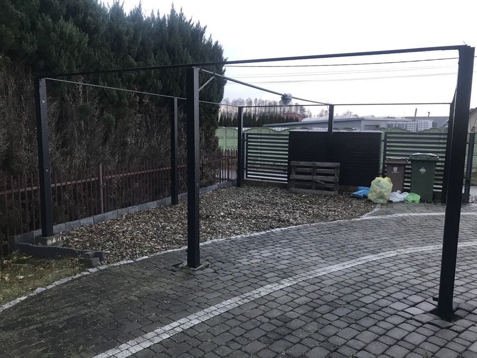 Słupy 10x10, wiata, garaz