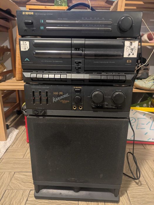 Aparelhagem / Rádio Karaoke Vintage Tensai TBB-8 (Anos 80/90)