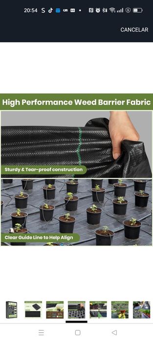 Malha anti ervas daninhas jardinagem. NOVO