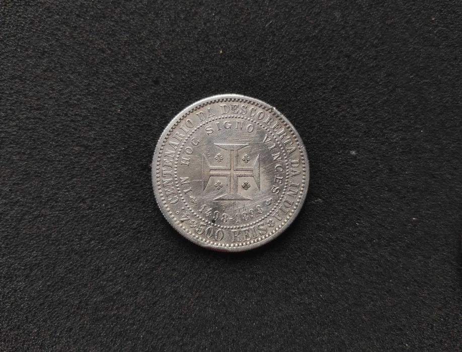 Moeda de 500 Réis 1898 - Centenário da Descoberta da Índia