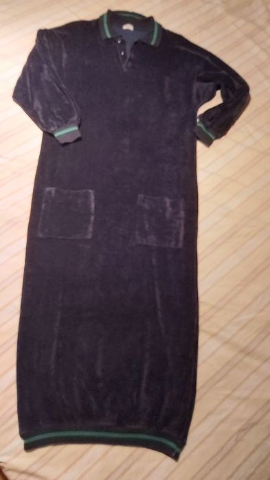 Vestido veludo azul NafNaf, M