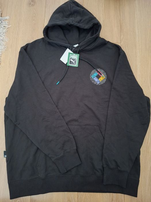 Bluza męska PUMA, rozmiar XXL, kangurka, czarna