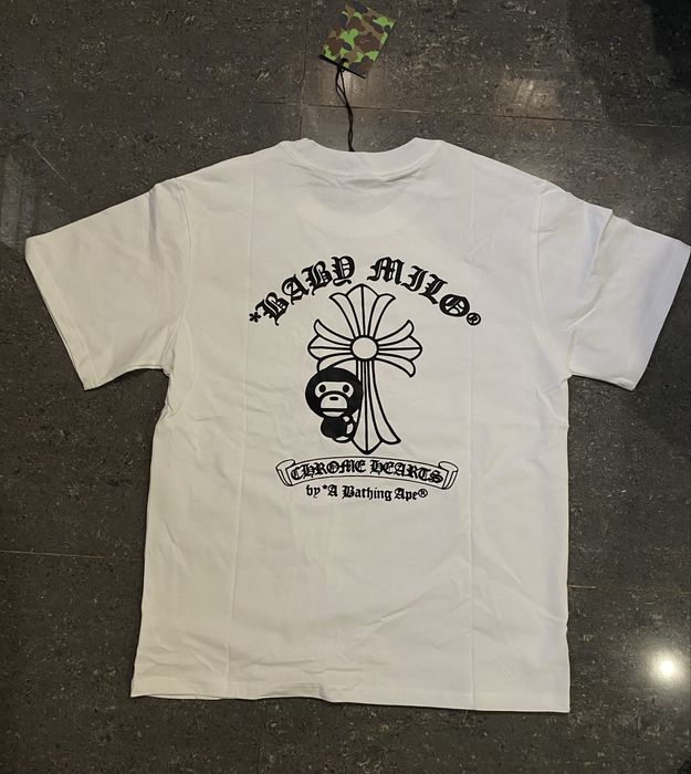 футболка bape x chrome hearts