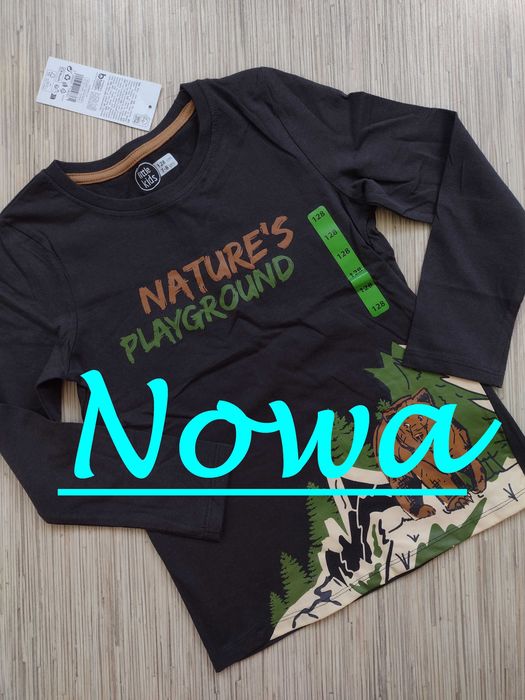 NOWA ~ LITTLE KIDS, rozmiar 128, koszulka z dł. rękawem
