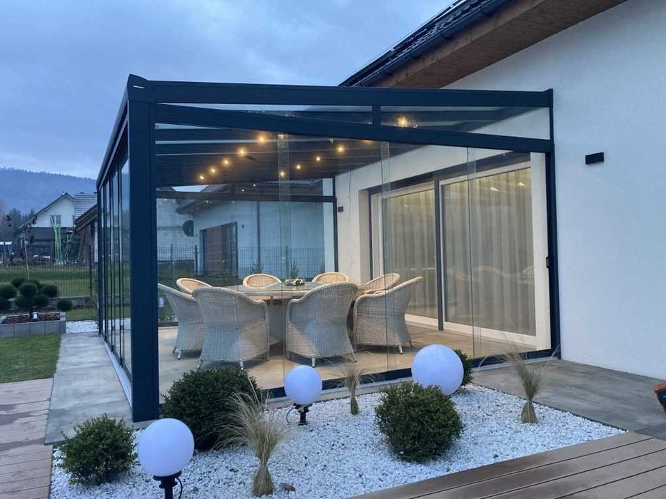 Aluminiowe zadaszenia i przeszklenia tarasów