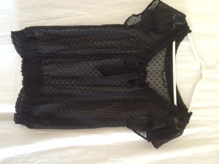 Bluzka czarna z kokardą