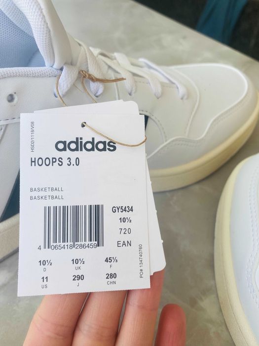 Кросівки чоловічі Adidas Hoops 3.0 Low Classic Vintage Shoes White Gy5434