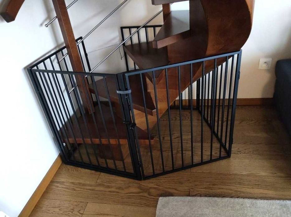 Bramka Barierka Zabezpieczająca Osłona do Kominka Pieca Ochronna