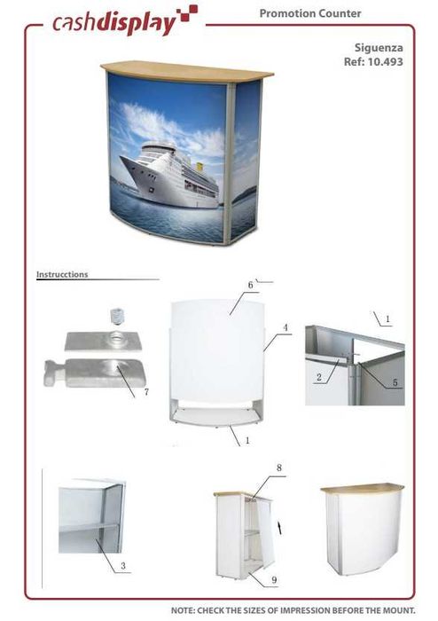 Balcão Promocional desmontável