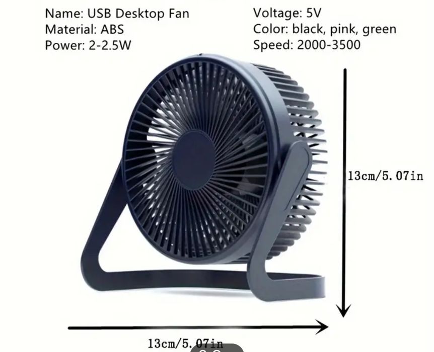 Ventilador de mesa USB Novo