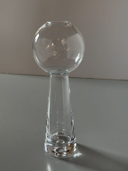 Wazon Szklany KROSNO 29 cm – Kula na nodze / Do pędzenia cebul