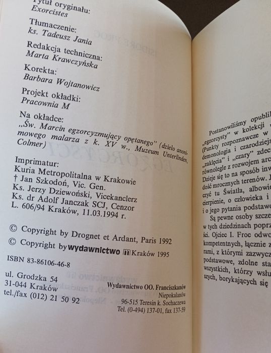 Egzorcyści, Isidore Froc