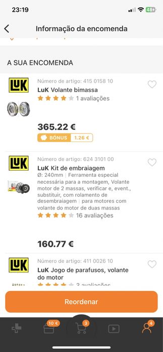 Kit Volante Bimassa LuK  - BMW 3 (E46) 320 d 150cv. Caixa 5vel.