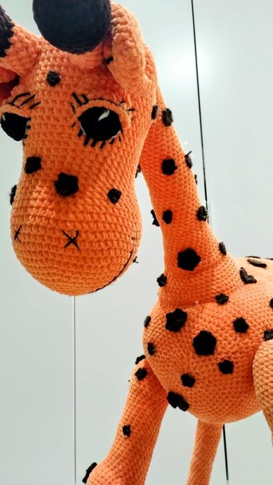 Ręcznie robiona maskotka żyrafa