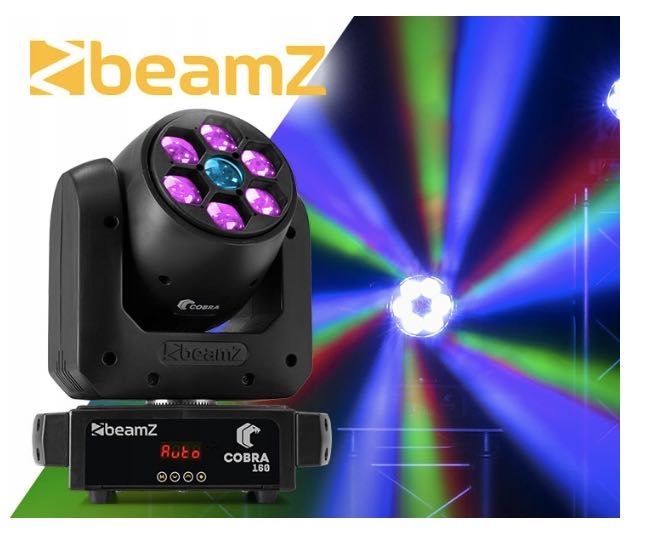 BEAM COBRA 160 głowa ruchoma 100W +60W spot B-EYE