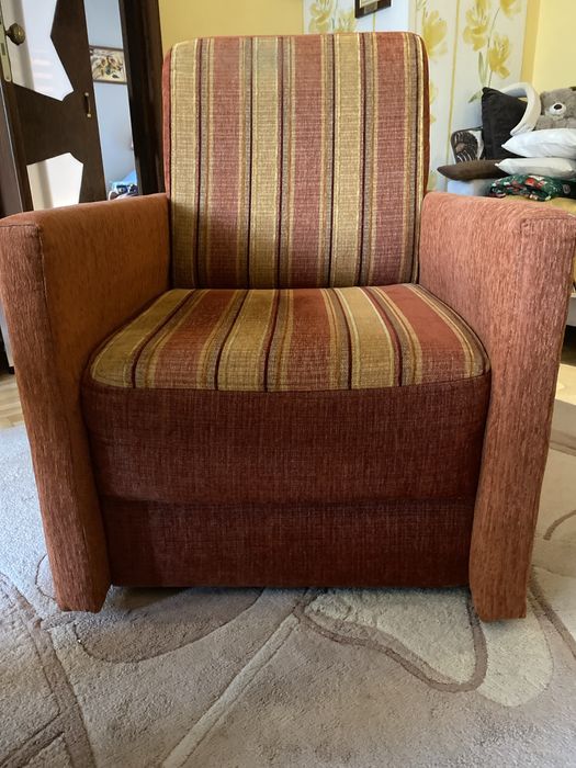 Fotel uzywany, brazowy