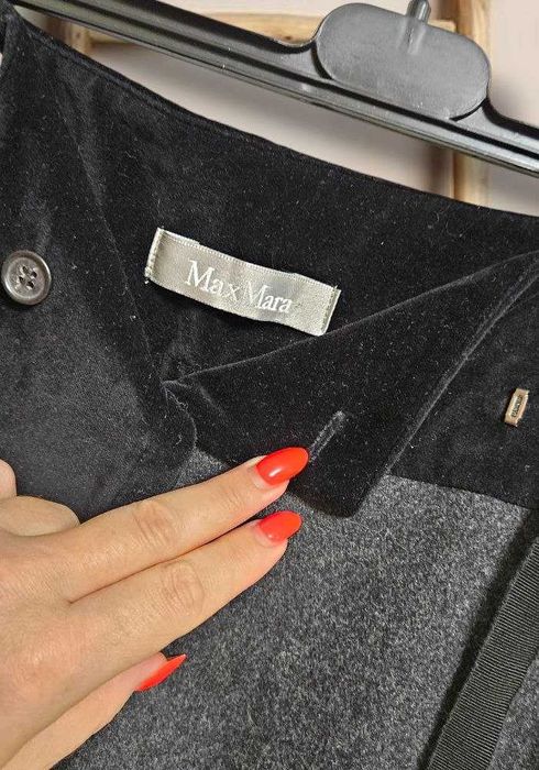 Женские брюки теплые укороченные из шерсти Max Mara, р. XS/S