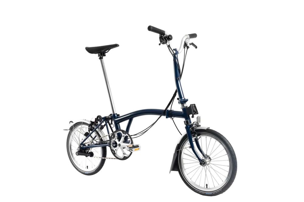 Rower składany Brompton M6L Tempest Blue Dynamo Brooks . Raty 0%
