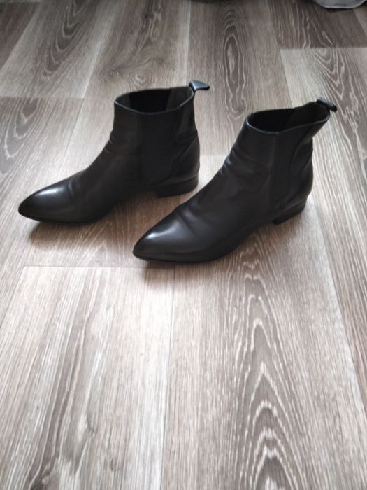 Жіночі шкіряні італійські ботильйони челсі Vero Cuoio, 38 розмір
