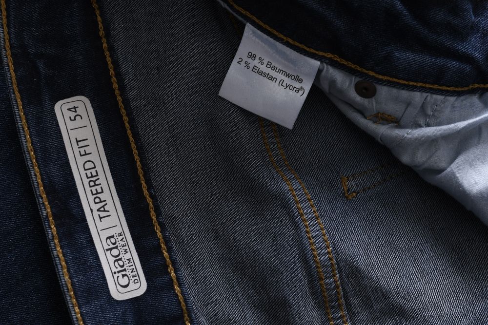 GIADA spodnie damskie jeansy tapered fit bawełna strecz r. 54