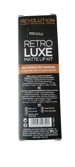 Makeup Revolution Retro Luxe Matte Lip Kit Błyszczyk plus Kont Royal