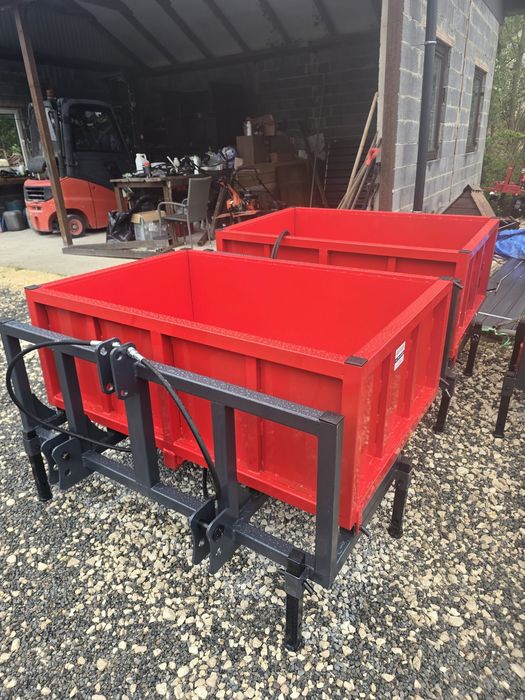 Skrzynia transportowa z kiprem hydraulicznym 1.5 m szerokości Agroprzem