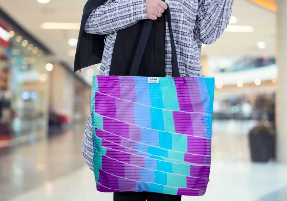 Elegancja i Styl na Codzienne Zakupy – Torba na zakupy „PASTEL”