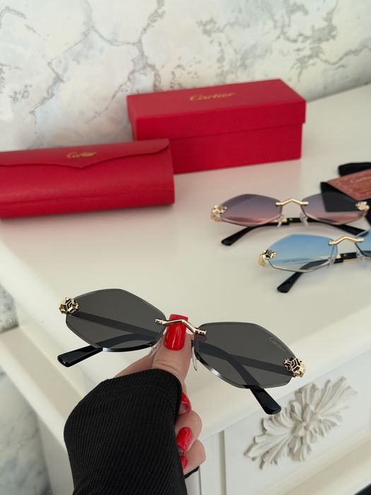 Солнцезащитные очки cartier полный комплект ромб