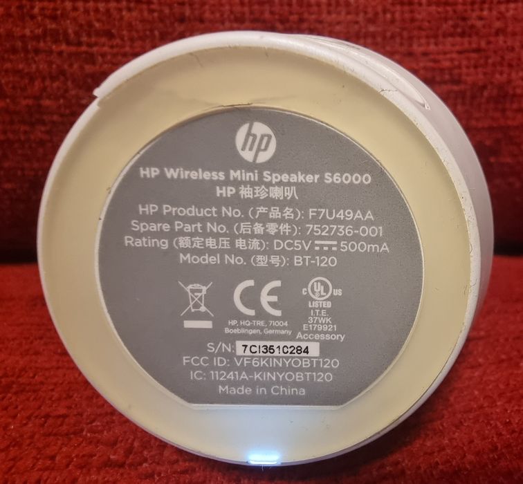 Bluetooth-колонка HP S6000 / працює / без кабелю / торг