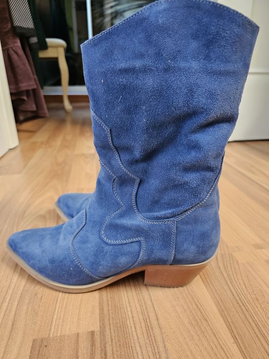 Козачки замшеві на цегейці р 40