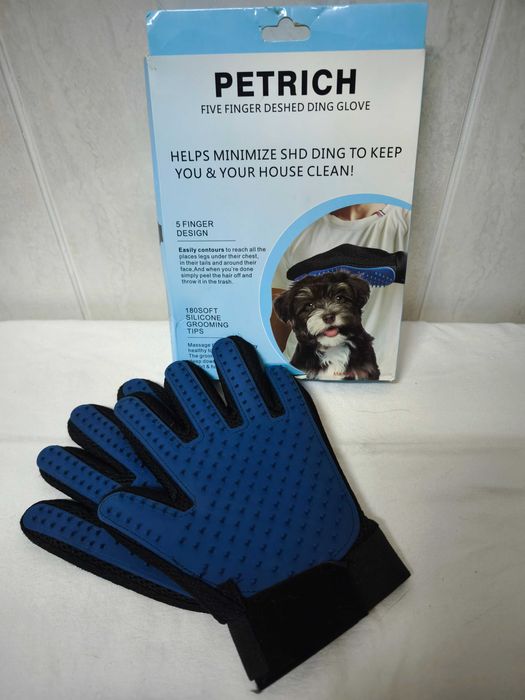 Luva para escovar animais