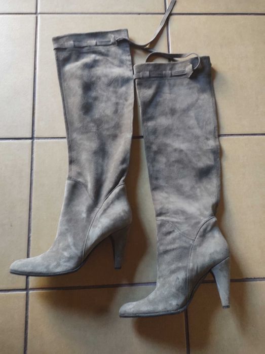 Made in italy kozaki z naturalnej skóry 39