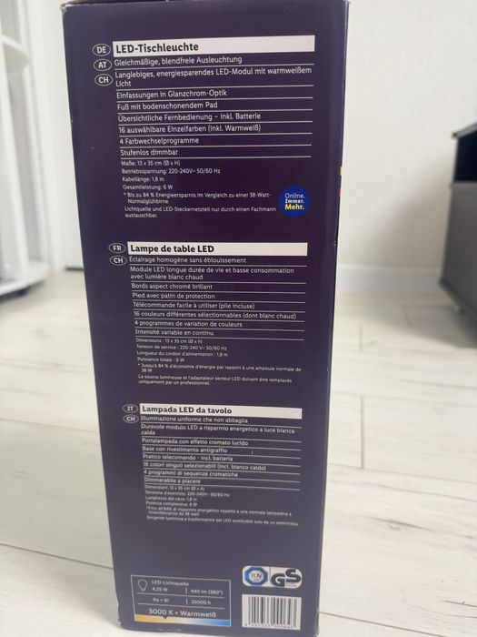 LED светмльник LIVARNO