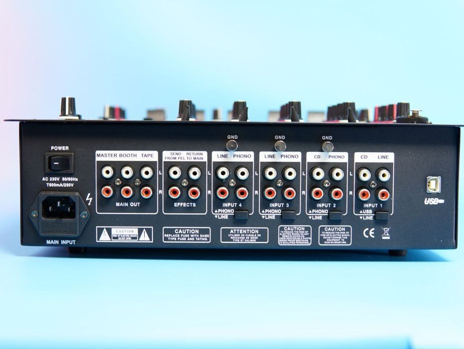 Професійний 5-канальний DJ-мікшер Soundmix DJM501 з USB та цифровими е
