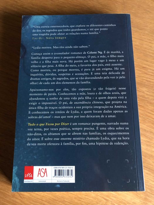 Tudo o que ficou por dizer      CELESTE NG