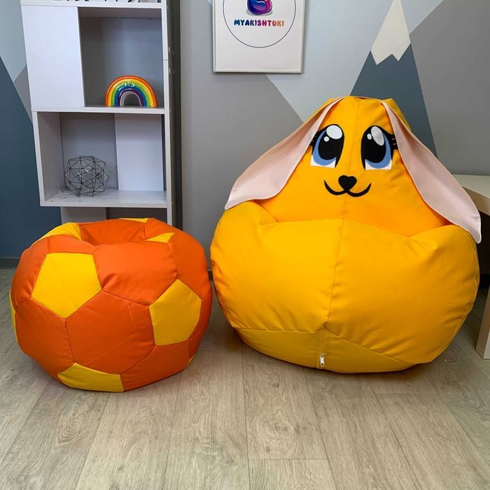 Акція крісло мішок, крісло груша. Пуфи для дітей, кресло мешок, м'яч