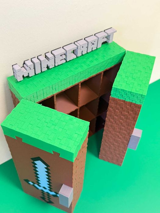 Поличка книжка‼️для фігурок кіндер Minecraft Стенд Підставка Майнкрафт