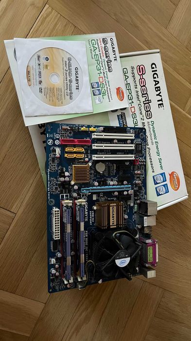 Gigabyte GA-EP31-DS3L + Procesor + Pamięć RAM