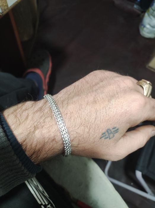 Браслет серебро Питон 925 проба