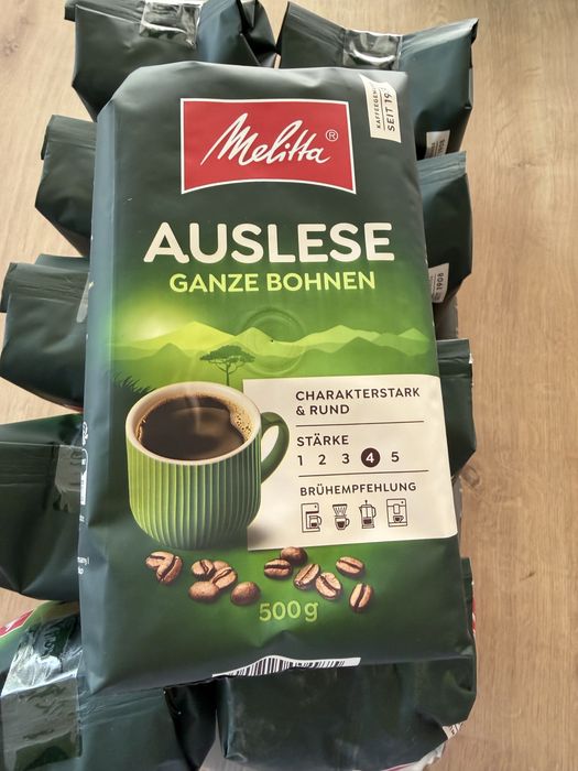 Melitta Auslese zielona kawa ziarno ziarnista do ekspresu czarna nie Jacobs