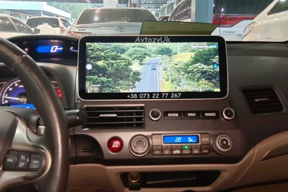 Магнитола HONDA Civic GPS USB Tesla Сивик 2 дин din CarPlay Android 15