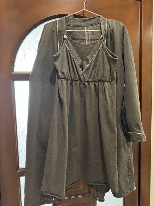 Сорочка та халат в пологовий