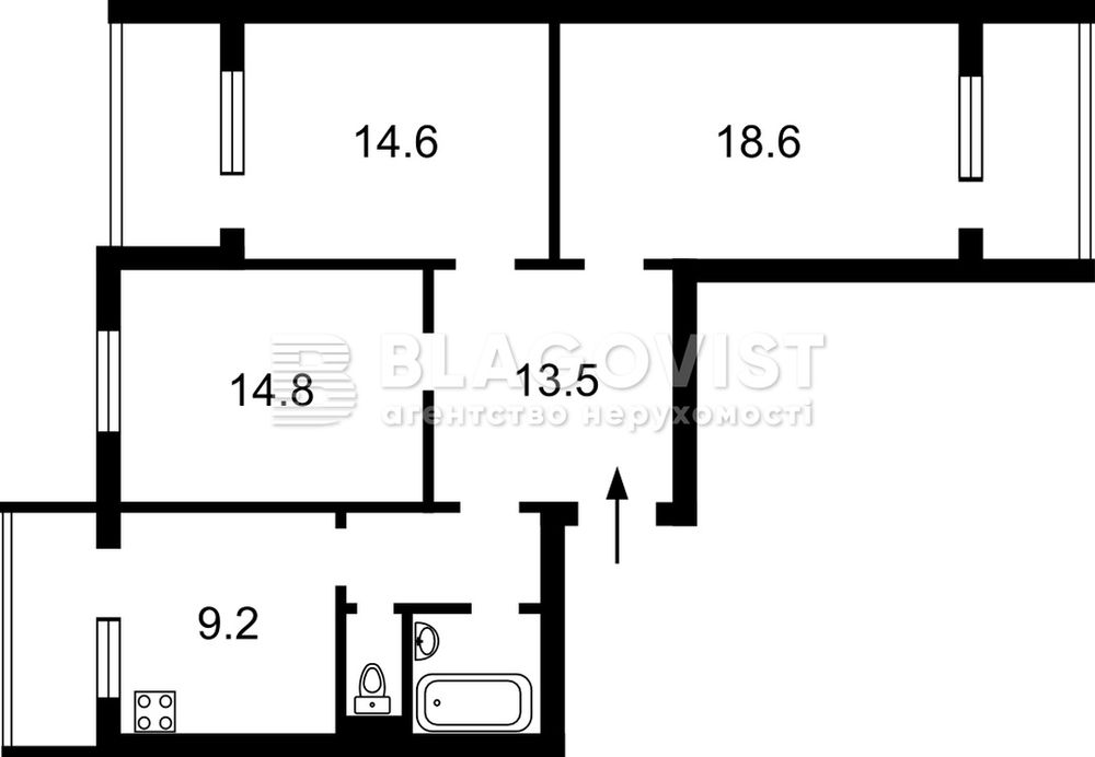 Прожаж 3х кімн квартири Анни Ахматової 15 Позняки Дарницький Гривня