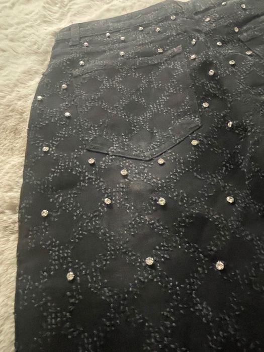 Calça de ganga preta Amiri com diamantes - 30-32