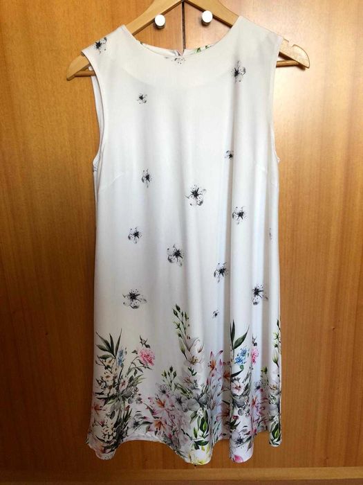 Vestido novo em malha de seda T.M